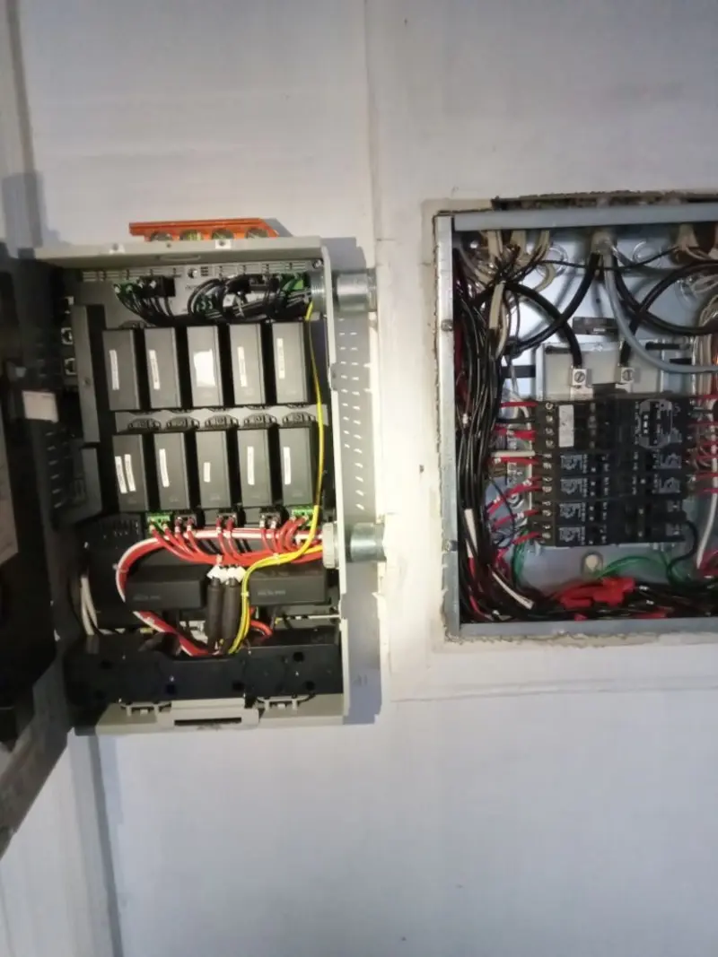 Electrical panel upgrade completed for Security Camera Wiring in Wyboo